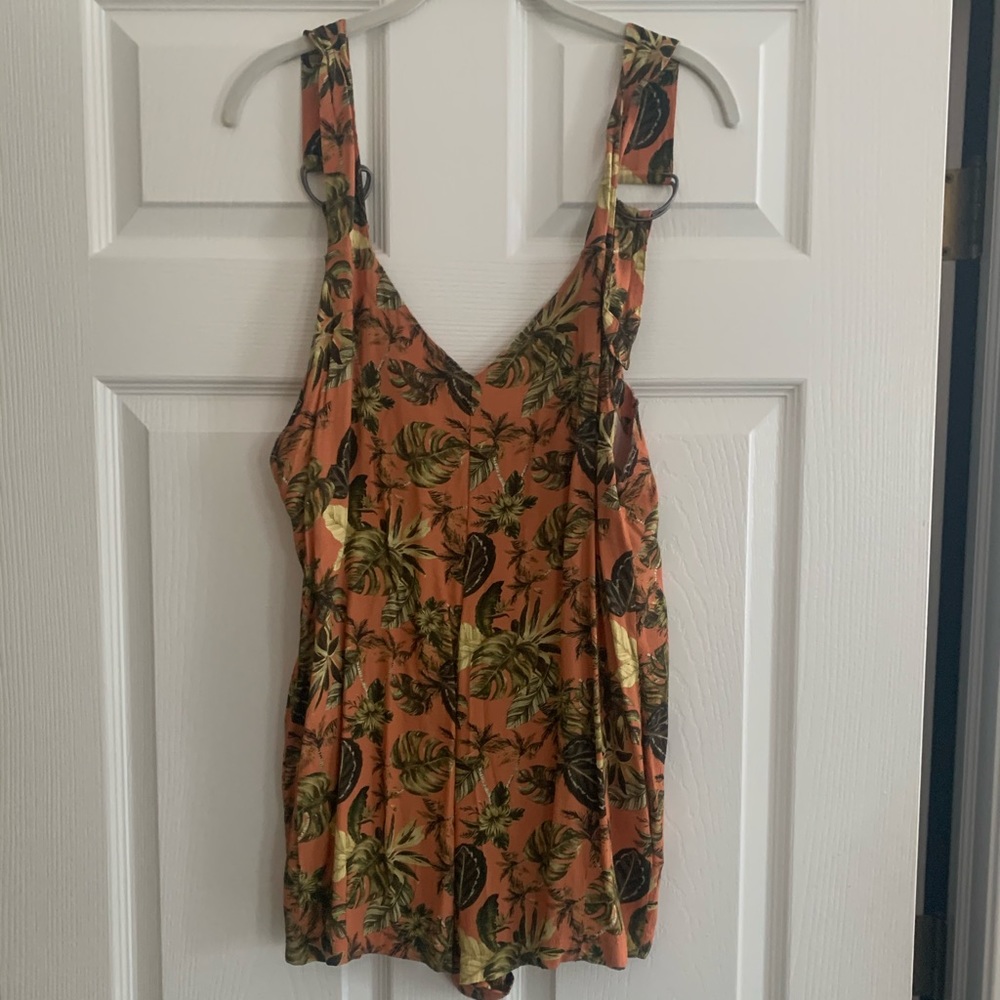 Jungle pattern romper